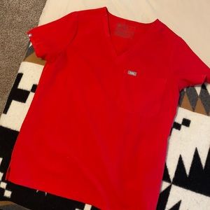Red Figs scrub top.